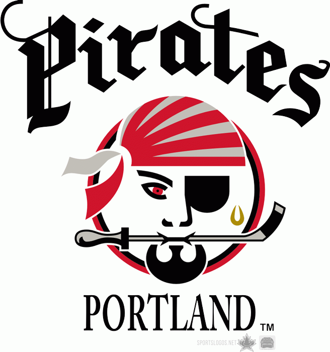 Portland Pirates 1990 91-1999 00 Primary Logo iron on transfers for T-shirts
